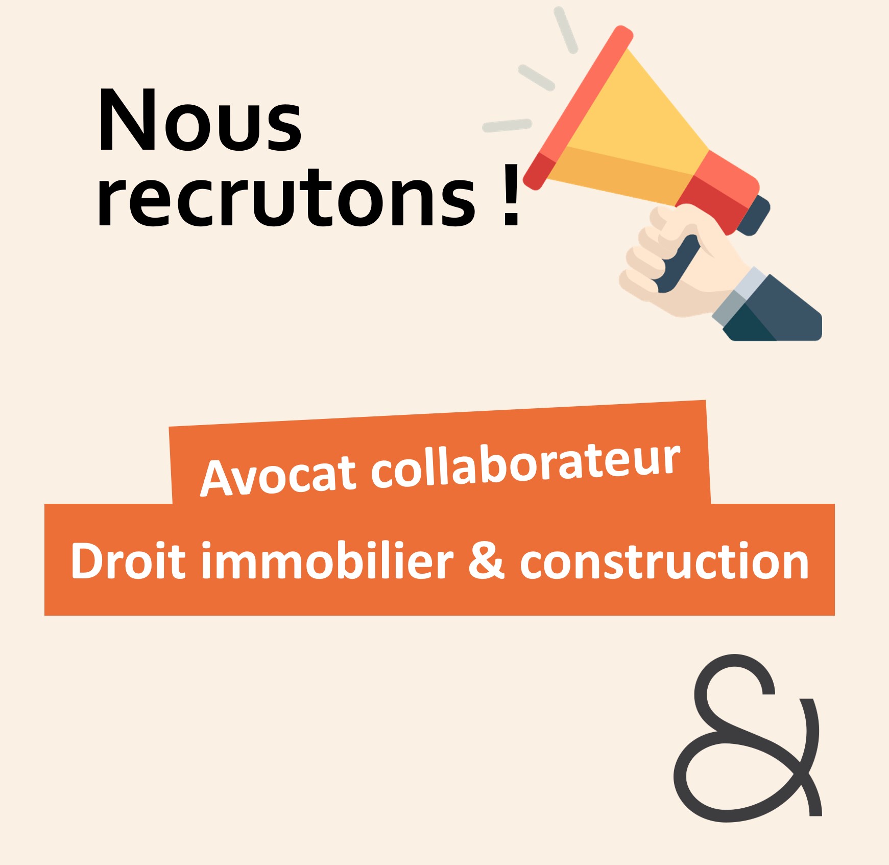 Recrutement - Avocat collaborateur Droit immobilier & construction ...