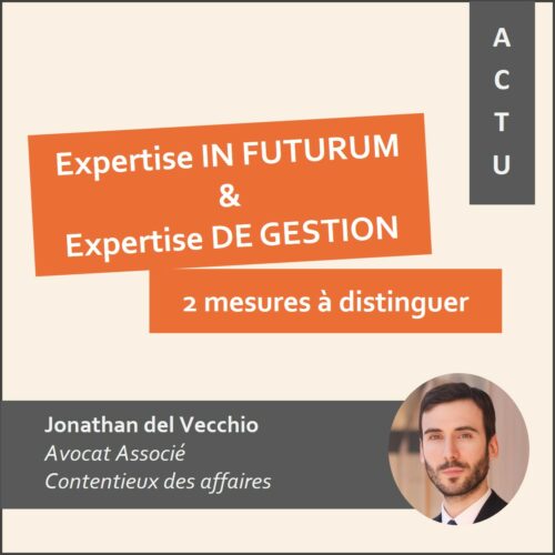 EXPERTISE IN FUTURUM ET EXPERTISE DE GESTION