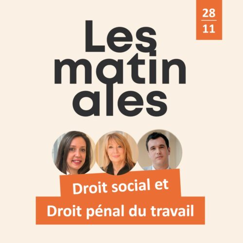 Matinale Droit Social