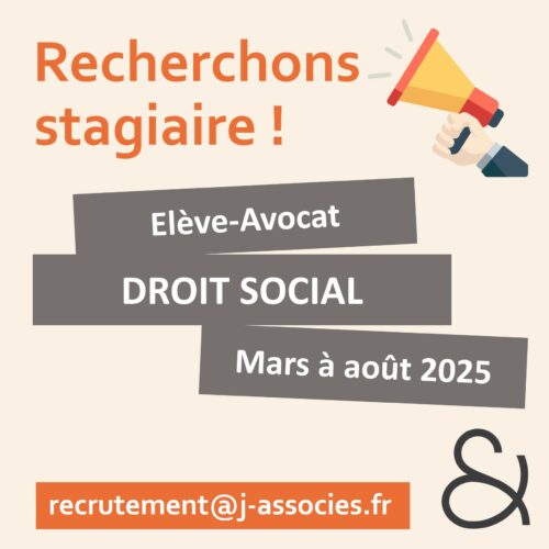 Recherche Elève Avocat – DROIT SOCIAL